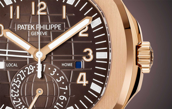 파*필립 아쿠아넛 트래블타임 초코 로즈골드 러버밴드 [손*민 착용] 40.8mm 1:1 최상급 (싱크 98.6%)