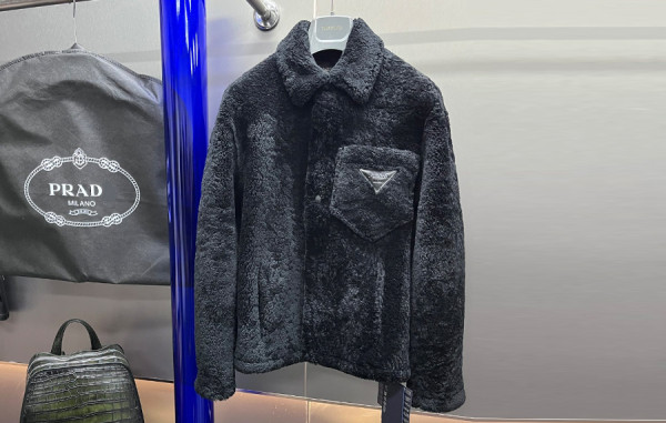 프RA다 시어링 블루종 카라 퍼 자켓 (PREMIUM)