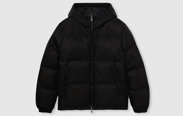 9찌 GG 캔버스 나일론 다운 패딩 (PREMIUM)