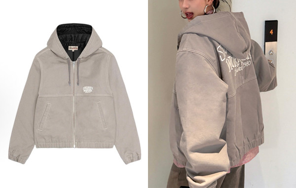 S투시 콘트라스트 스티치 워크 자켓 (PREMIUM)