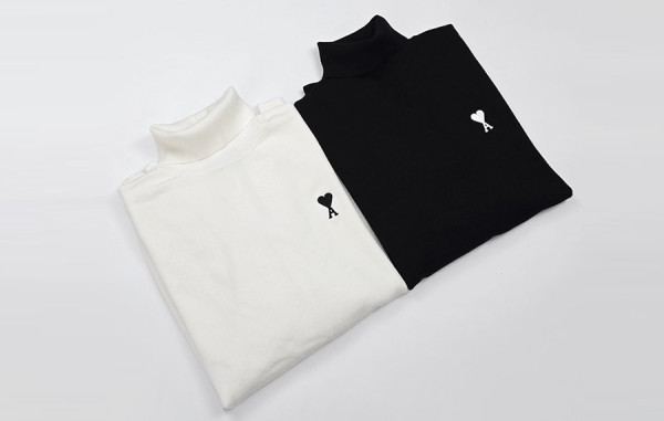 A미 스몰하트 터틀넥 니트 스웨터 (2color)