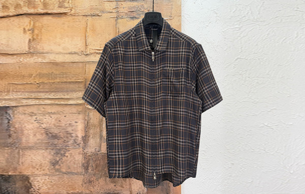 크롬HA츠 체크 플란넬 반팔 셔츠 (PREMIUM)