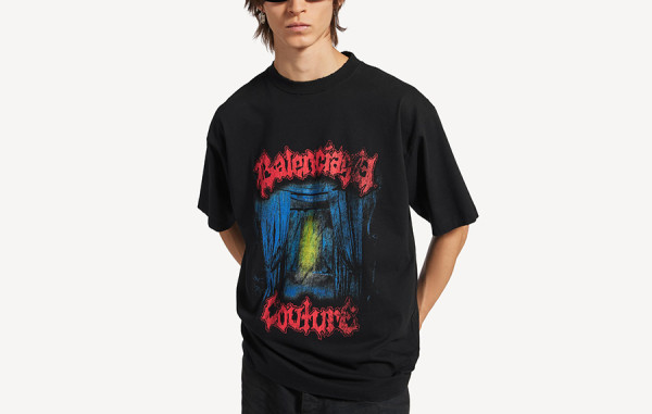 남녀공용 발렌시A가 살롱 드 쿠틔르 반팔 티셔츠 (PREMIUM)